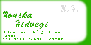 monika hidvegi business card